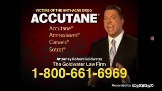 2010 GOLDWATER LAW FIRM TV COMMERCIAL ACCUTANE AMNESTEEM CLARAVIS SOTRET [upl. by Imalda373]