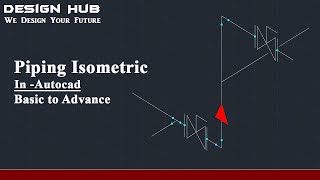 How to draw piping isometrics in Autocad Autocad tutorial [upl. by Ledarf587]