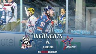 Highlights 7 Spieltag  Kassel Huskies vs Ravensburg Towerstars [upl. by Artkele643]