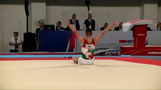 TRIFONOV Daniel BUL  2023 Artistic Junior Worlds  Qualifications Floor Exercise [upl. by Atiuqes]