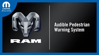 Audible Pedestrian Warning System  How To  2025 Ram ProMaster EV [upl. by Staw]