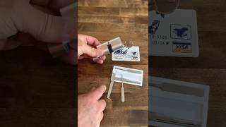 909 Thumb turn Euro cylinder door lock picked using half diamond from the credit card lock pick set [upl. by Enalb169]