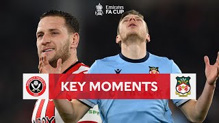 Sheffield United v Wrexham  Key Moments  Fourth Round Replay  Emirates FA Cup 2223 [upl. by Nerreg]