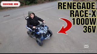 RENEGADE RACEX 1000W 36V ELECTRIC QUAD BIKE subscribe [upl. by Snoddy822]