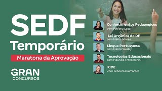 Concurso SEDF Temporário  Maratona da Aprovação [upl. by Nadiya]