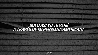 Soda Stereo  Persiana Americana Letra [upl. by Fabi]