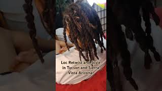 Loc Retwist and Two Strand Twist in Tucson and Sierra Vista Arizona [upl. by Truman]