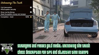 GTA V quotUnknowing the Truthquot Strangers and Freaks Gold Medal [upl. by Eibreh]