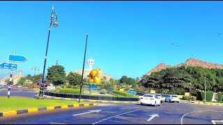 Muscat Oman Driving in Muttrah City 4k Video [upl. by Aivan]