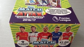 TOPPS MATCH ATTAX PREMIER LEAGUE 1617 BOX 2 BREAK PT 1 BOOM PULLS [upl. by Tannen]