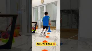 AGILITY DRILL 🔥 SPEED ⭐️ CHANGE OF DIRECTION speedandagility exerciseathome explosivetraining [upl. by Winthrop]