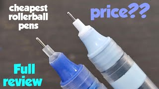 Cheapest rollerball pens in India in 2024  full review and comparison of roller ball pens 🖊 pens [upl. by Adhamh]