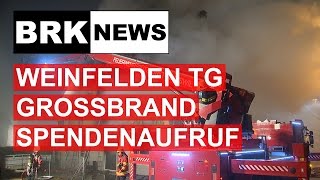 Weinfelden TG Brand in Wohn und Geschäftshaus [upl. by Stuppy]