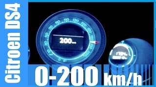 Citroën DS4 16 THP 0200 kmh GOOD Acceleration Beschleunigung Test [upl. by Talich]