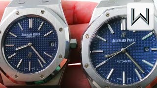 Audemars Piguet Royal Oak 15202 Jumbo vs 15400 Royal Oak 15202ST vs 15400ST Luxury Watch Review [upl. by Aleahs]