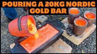 20 KG Nordic Gold Ingot from scrap  ASMR Metal Melting  Trash To Treasure  BigStackD 44LB Bar [upl. by Jean-Claude555]