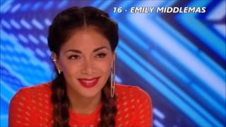 TOP 20 Best Auditions X Factor 2016 [upl. by Wertheimer134]