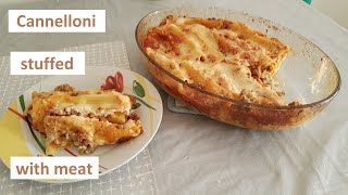 Cannelloni stuffed with meat  Kaneloni sa mlevenim mesom [upl. by Isyed]