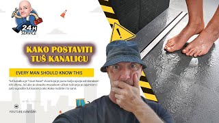 TUŠ KANALICA  Kako je postaviti od ukopavanja do mozaika💣 [upl. by Kired699]