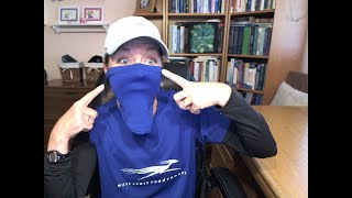 DIY Neck Gaiter Mask from Running TShirt [upl. by Vilma]