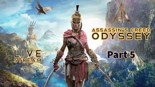 AC Odyssey  No commentary  Part 5  Live  Full Game Walkthrough [upl. by Ranice]