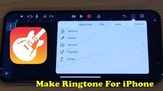 Make Ringtone For iPhone Using GarageBand  2022 Easy Method [upl. by Sadnalor]