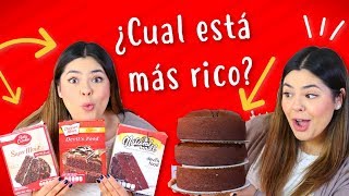 Poniendo a Prueba 3 Diferentes Cajas de Pastel de Chocolate  RebeO [upl. by Yulma]