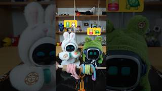 100🔋🐰 vs 🐢1🪫 cute robot pet funny shorts [upl. by Ammadas]