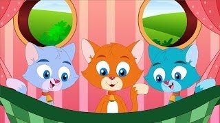 Nursery Rhymes By Kids Baby Club  Three Little Kittens Rhyme [upl. by Anaderol]