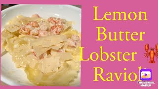 Lemon Butter Lobster 🦞 Ravioli [upl. by Anjela146]