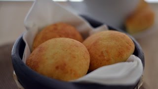 COLOMBIAN ALMOJABANAS  How To Make Almojábanas Cheese Bread  SyS [upl. by Garretson]