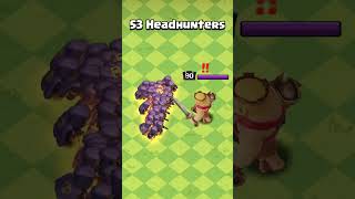 Headhunting Every Hero in Clash of Clans  Headhunter and Heroes Showdown Battle [upl. by Marsden]