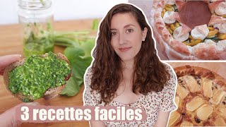 3 Recettes RAPIDES de tartes salées [upl. by Birdella410]