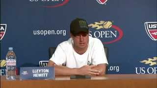 Lleyton Hewitt Reacts After US Open Loss To Ferrer [upl. by Irmina]