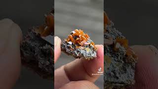 Red wulfenite from China mineral crystals minerals gemstone [upl. by Sillsby]