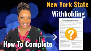 How To Fill Out NEW YORK State Tax Form [upl. by Ragse]