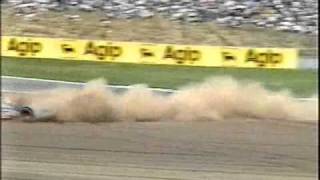 Fisichella collides Irvine  Spain 1998 [upl. by Delmor]