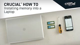 How to install Crucial® RAM in a laptop 10 easy steps [upl. by Eilah]