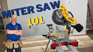 How To Use A Miter Saw  DIY For Beginners [upl. by Wilhelmine637]