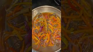 Cooking my favorite dish  Escabecheng Isda food foodlover pinoyfood escabeche escabechengisda [upl. by Tatiana826]