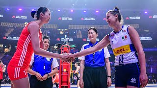 ALL quotMEGA RALLYquot of Italy  China  Volleyball Nations League 2024 [upl. by Assetniuq]