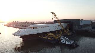 The technical launch of Feadships 1189m 390ft YN821 [upl. by Hun]