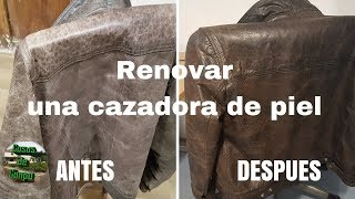 Como renovar una chaqueta de cuero Facil [upl. by Nylatsyrk]