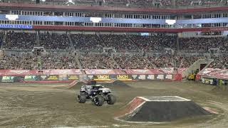 Monster Jam Tampa 2020 Skills Challenge Mohawk Warrior Show 2 [upl. by Adamik]