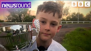 Meet Henry British BMX Racing Champion  Newsround [upl. by Assirrem795]