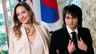 Angelina Jolie and Son Maddox Make RARE Public Appearance [upl. by Hnid355]