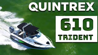 Quintrex 610 Trident  Yamaha F175hp on water review [upl. by Cynthea]