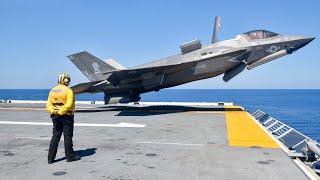 US F35 Showing Its Insane Capability During Vertical TakeOff [upl. by Frick]