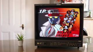 Hyperspin and GroovyMAME on Ikegami HTM2050R CRT Monitor [upl. by Bohaty]