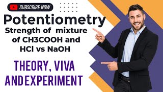 Potentiometry  theory  viva and experiment  strength of mixture of CH3COOH and HCl vs NaOH [upl. by Anires]